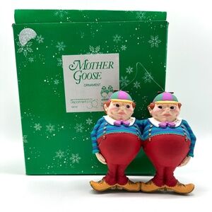Dept 56 Mother Goose Collection, Tweedle Dee & Tweedle Dum in original box